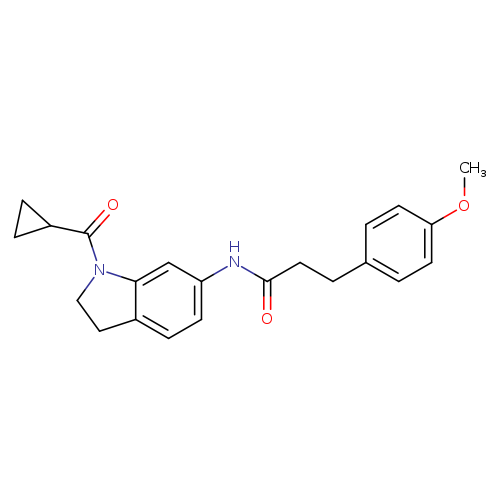 N-(1-cyclopropanecarbonyl-2,3-dihydro-1H-indol-6-yl)-3-(4-methoxyphenyl)propanamide