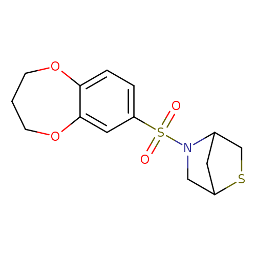 5-(3,4-dihydro-2H-1,5-benzodioxepine-7-sulfonyl)-2-thia-5-azabicyclo[2.2.1]heptane