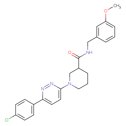 1-[6-(4-chlorophenyl)pyridazin-3-yl]-N-[(3-methoxyphenyl)methyl]piperidine-3-carboxamide