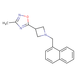 3-methyl-5-{1-[(naphthalen-1-yl)methyl]azetidin-3-yl}-1,2,4-oxadiazole