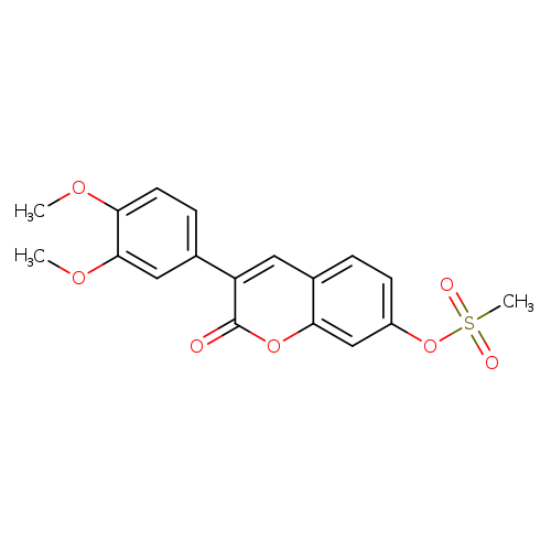 3-(3,4-dimethoxyphenyl)-2-oxo-2H-chromen-7-yl methanesulfonate