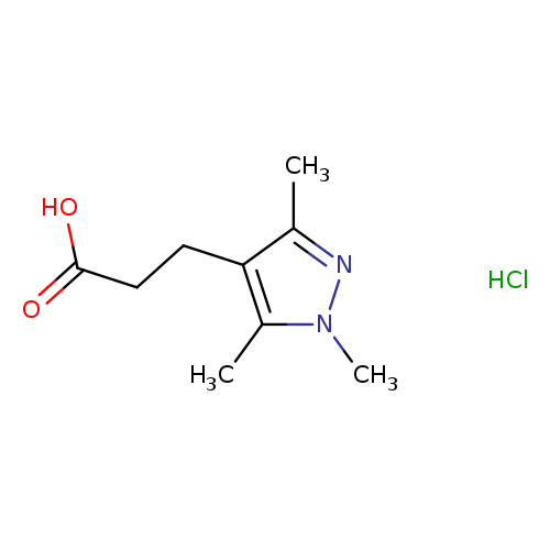3-(1,3,5-Trimethyl-1h-pyrazol-4-yl)propanoic acid hydrochloride