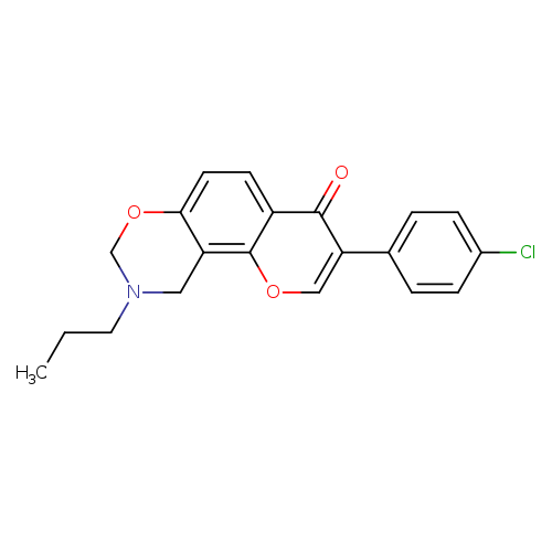 3-(4-chlorophenyl)-9-propyl-4H,8H,9H,10H-chromeno[8,7-e][1,3]oxazin-4-one