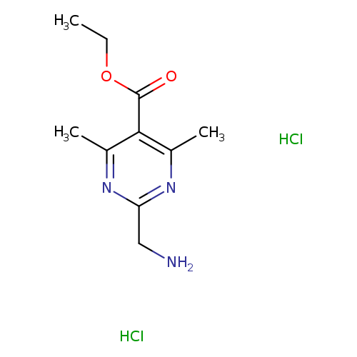 ethyl 2-(aminomethyl)-4,6-dimethylpyrimidine-5-carboxylate dihydrochloride
