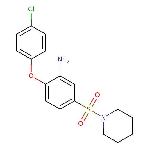 2-(4-chlorophenoxy)-5-(piperidine-1-sulfonyl)aniline
