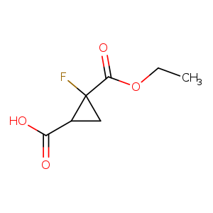 1-Fluorocyclopropane-1,2-dicarboxylic acid 1-ethyl ester