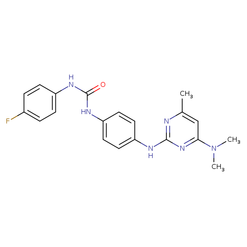 3-(4-{[4-(dimethylamino)-6-methylpyrimidin-2-yl]amino}phenyl)-1-(4-fluorophenyl)urea