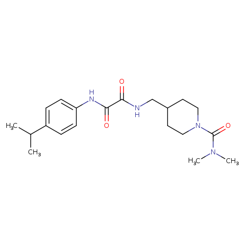 N-{[1-(dimethylcarbamoyl)piperidin-4-yl]methyl}-N'-[4-(propan-2-yl)phenyl]ethanediamide