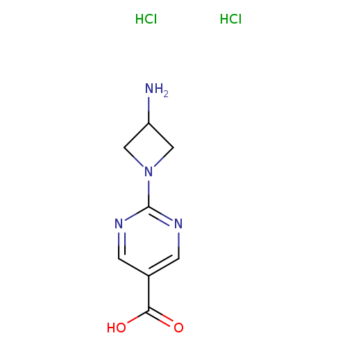 2-(3-aminoazetidin-1-yl)pyrimidine-5-carboxylicaciddihydrochloride
