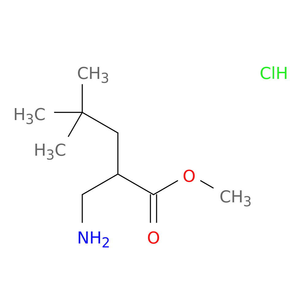 methyl 2-(aminomethyl)-4,4-dimethylpentanoate hydrochloride