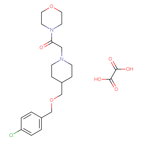 2-(4-{[(4-chlorophenyl)methoxy]methyl}piperidin-1-yl)-1-(morpholin-4-yl)ethan-1-one; oxalic acid
