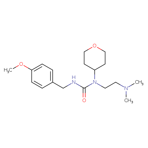 3-[2-(dimethylamino)ethyl]-1-[(4-methoxyphenyl)methyl]-3-(oxan-4-yl)urea