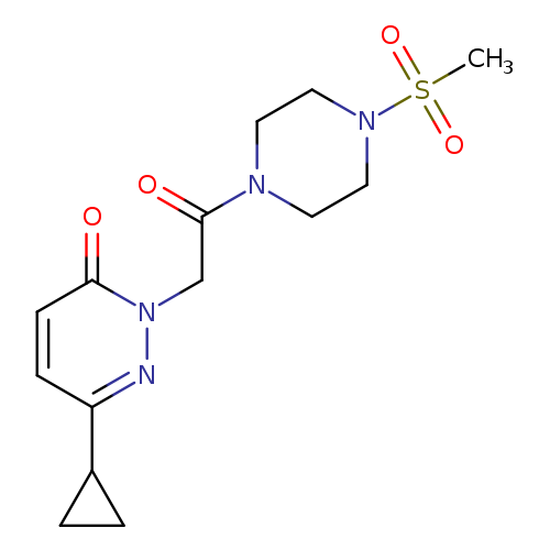 6-cyclopropyl-2-[2-(4-methanesulfonylpiperazin-1-yl)-2-oxoethyl]-2,3-dihydropyridazin-3-one