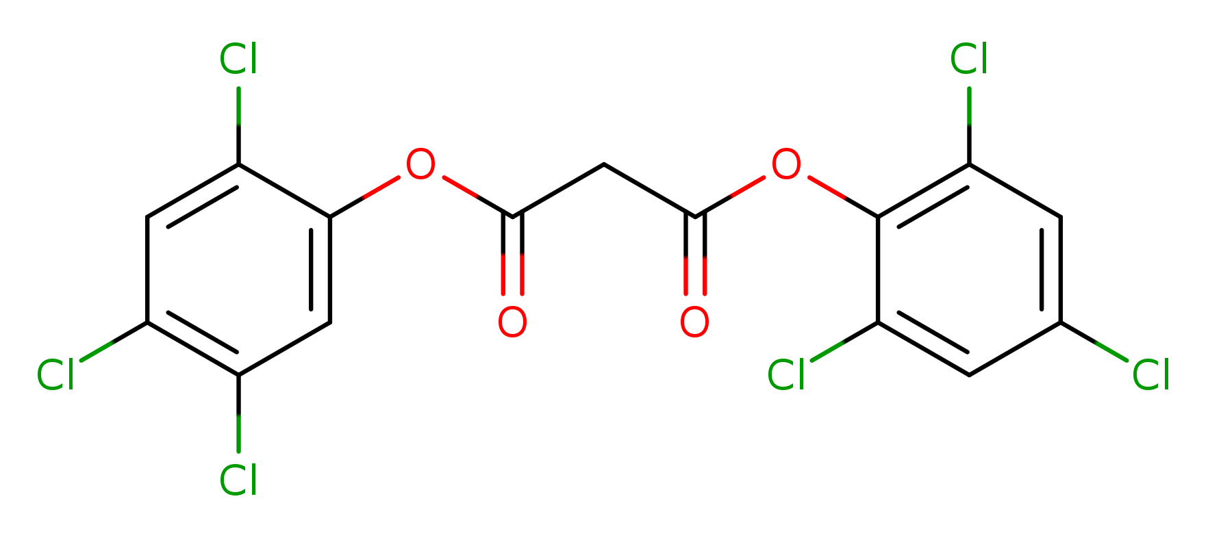 1-(2,4,5-trichlorophenyl) 3-(2,4,6-trichlorophenyl) malonate