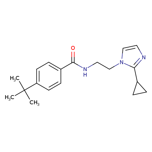 4-tert-butyl-N-[2-(2-cyclopropyl-1H-imidazol-1-yl)ethyl]benzamide