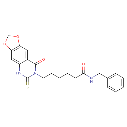 N-benzyl-6-{8-oxo-6-sulfanylidene-2H,5H,6H,7H,8H-[1,3]dioxolo[4,5-g]quinazolin-7-yl}hexanamide