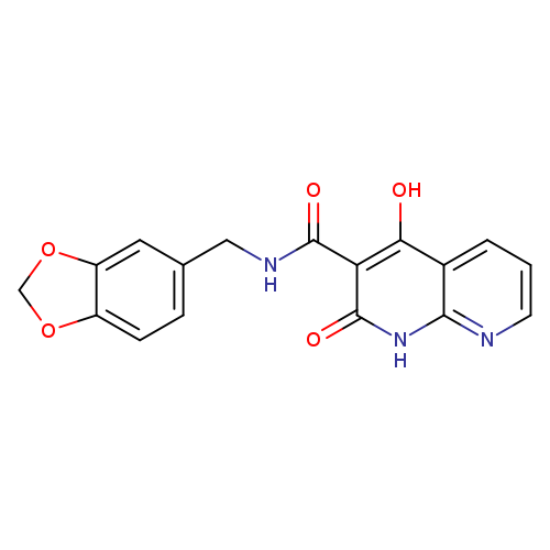 N-[(2H-1,3-benzodioxol-5-yl)methyl]-4-hydroxy-2-oxo-1,2-dihydro-1,8-naphthyridine-3-carboxamide