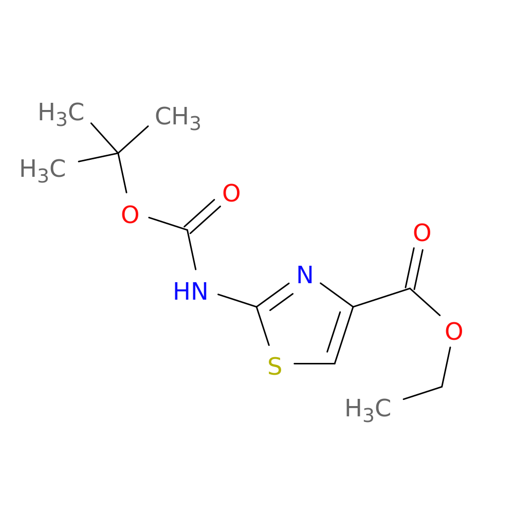 ethyl 2-(tert-butoxycarbonylamino)thiazole-4-carboxylate