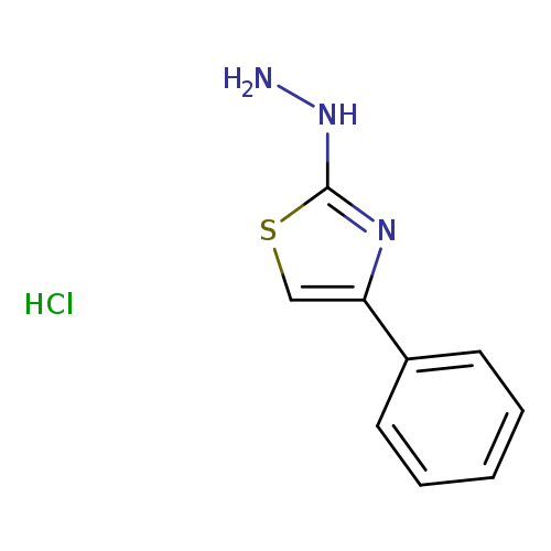 Thiazole, 2-hydrazinyl-4-phenyl-, hydrochloride (1:1)