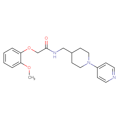 2-(2-methoxyphenoxy)-N-{[1-(pyridin-4-yl)piperidin-4-yl]methyl}acetamide