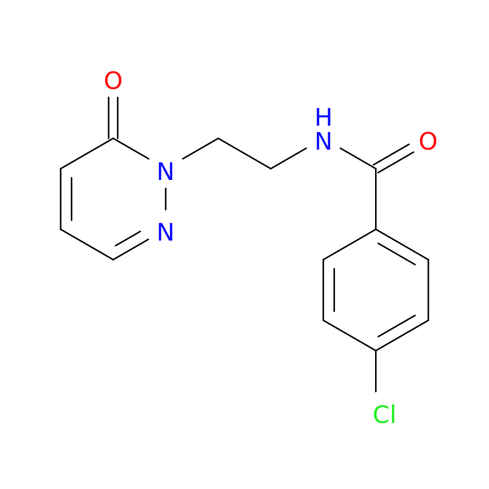 4-chloro-N-[2-(6-oxo-1,6-dihydropyridazin-1-yl)ethyl]benzamide