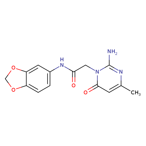 2-(2-amino-4-methyl-6-oxo-1,6-dihydropyrimidin-1-yl)-N-(2H-1,3-benzodioxol-5-yl)acetamide