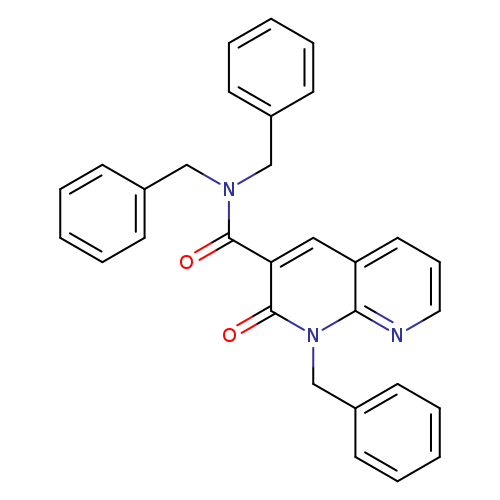 N,N,1-tribenzyl-2-oxo-1,2-dihydro-1,8-naphthyridine-3-carboxamide
