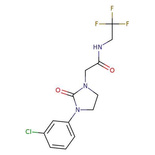 2-[3-(3-chlorophenyl)-2-oxoimidazolidin-1-yl]-N-(2,2,2-trifluoroethyl)acetamide