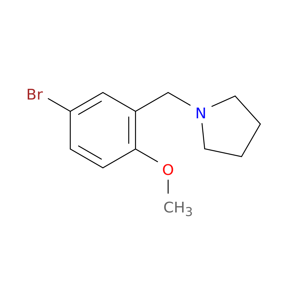 1-(5-Bromo-2-methoxy-benzyl)-pyrrolidine