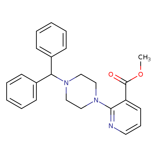 methyl 2-[4-(diphenylmethyl)piperazin-1-yl]pyridine-3-carboxylate