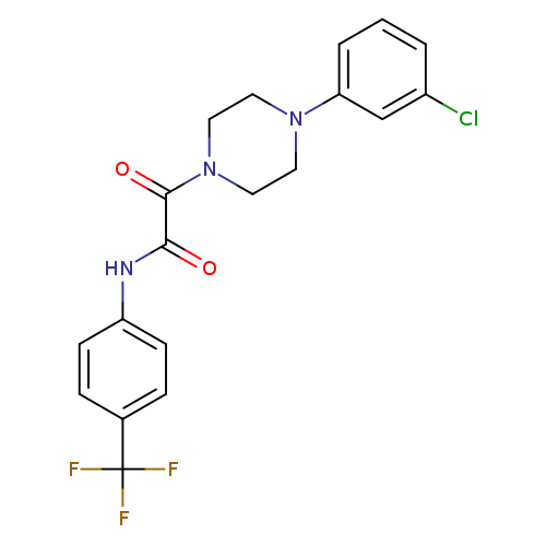 2-[4-(3-chlorophenyl)piperazin-1-yl]-2-oxo-N-[4-(trifluoromethyl)phenyl]acetamide