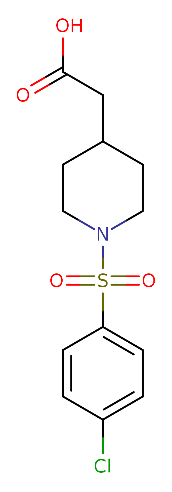 (1-[(4-Chlorophenyl)sulfonyl]piperidin-4-yl)acetic acid