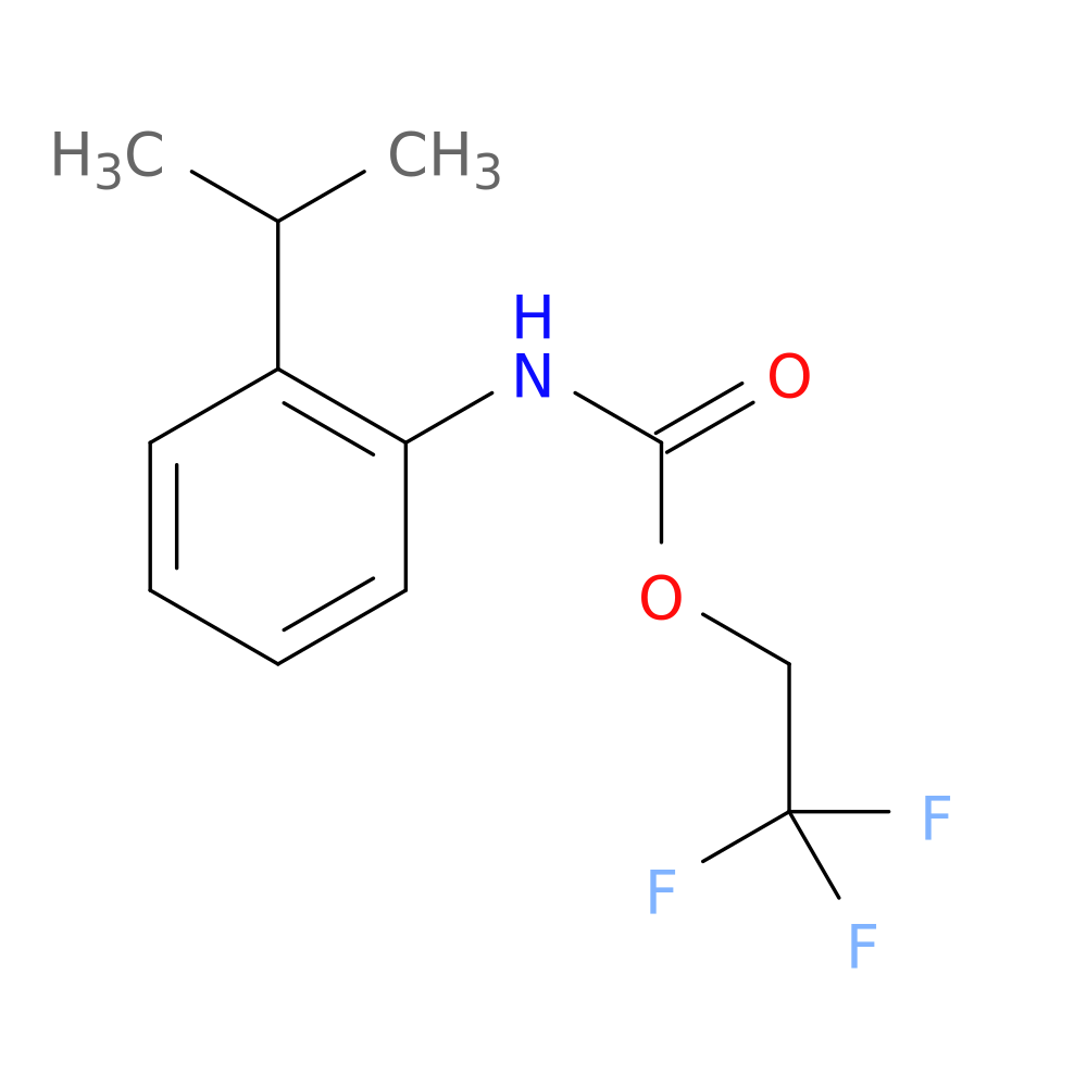 2,2,2-trifluoroethyl N-[2-(propan-2-yl)phenyl]carbamate