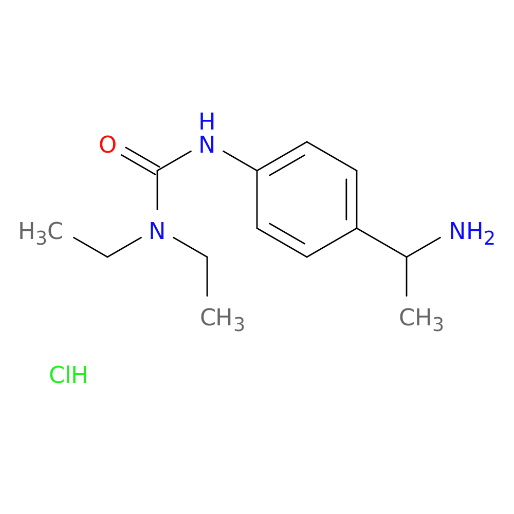 1-[4-(1-aminoethyl)phenyl]-3,3-diethylurea hydrochloride