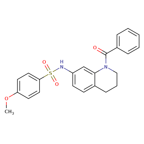 N-(1-benzoyl-1,2,3,4-tetrahydroquinolin-7-yl)-4-methoxybenzene-1-sulfonamide