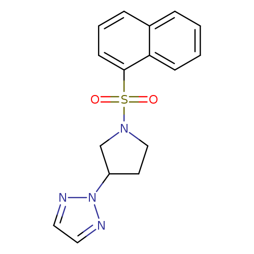 2-[1-(naphthalene-1-sulfonyl)pyrrolidin-3-yl]-2H-1,2,3-triazole
