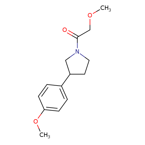 2-methoxy-1-[3-(4-methoxyphenyl)pyrrolidin-1-yl]ethan-1-one