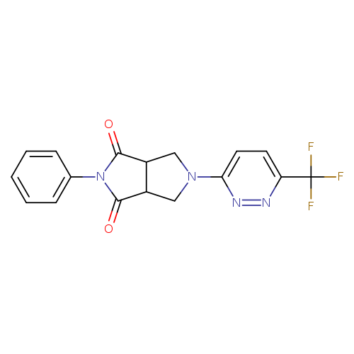 2-phenyl-5-[6-(trifluoromethyl)pyridazin-3-yl]-octahydropyrrolo[3,4-c]pyrrole-1,3-dione
