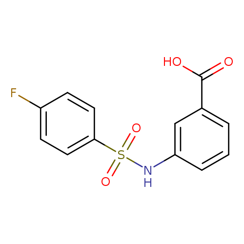 3-{[(4-fluorophenyl)sulfonyl]amino}benzoic acid