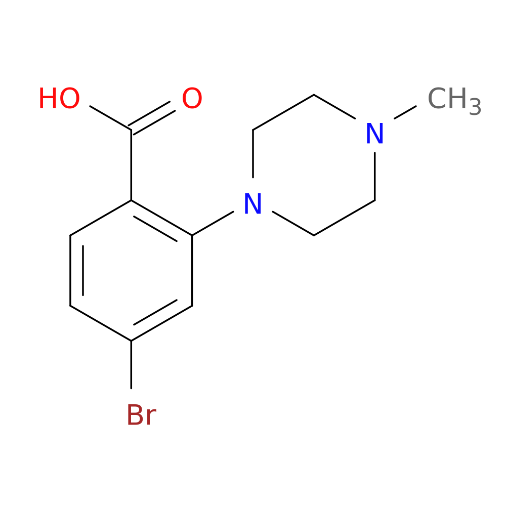 4-Bromo-2-(4-methyl-1-piperazinyl)benzoic acid
