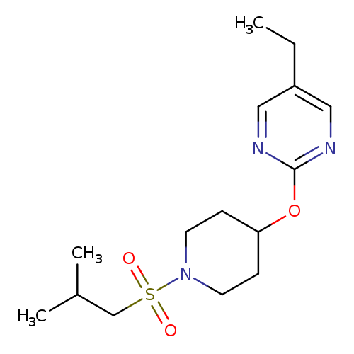 5-ethyl-2-{[1-(2-methylpropanesulfonyl)piperidin-4-yl]oxy}pyrimidine