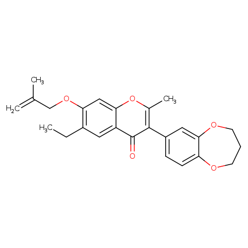 3-(3,4-dihydro-2H-1,5-benzodioxepin-7-yl)-6-ethyl-2-methyl-7-[(2-methylprop-2-en-1-yl)oxy]-4H-chromen-4-one