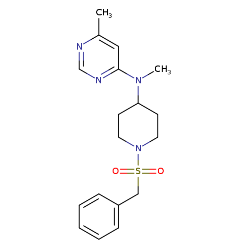 N,6-dimethyl-N-(1-phenylmethanesulfonylpiperidin-4-yl)pyrimidin-4-amine