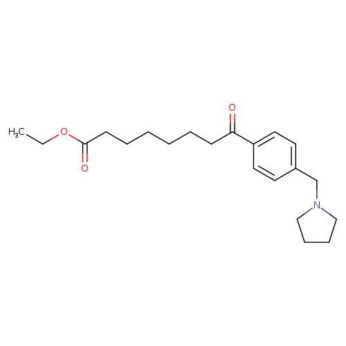 Ethyl 8-oxo-8-[(4-pyrrolidinomthyl)phenyl]octanoate
