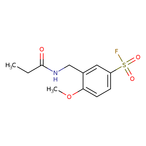 4-methoxy-3-(propanamidomethyl)benzene-1-sulfonylfluoride