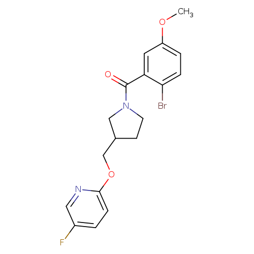 2-{[1-(2-bromo-5-methoxybenzoyl)pyrrolidin-3-yl]methoxy}-5-fluoropyridine
