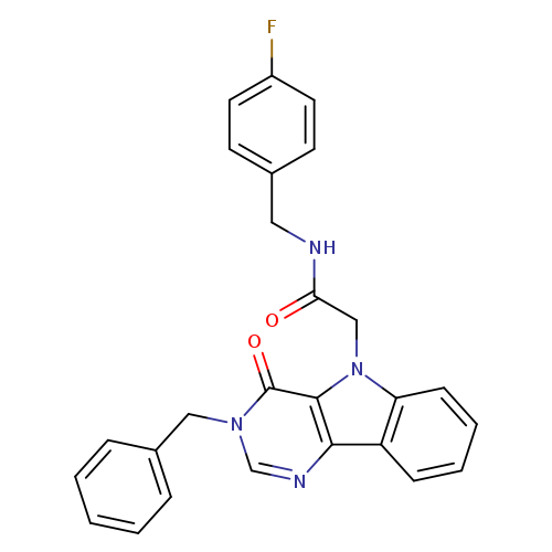 2-{3-benzyl-4-oxo-3H,4H,5H-pyrimido[5,4-b]indol-5-yl}-N-[(4-fluorophenyl)methyl]acetamide