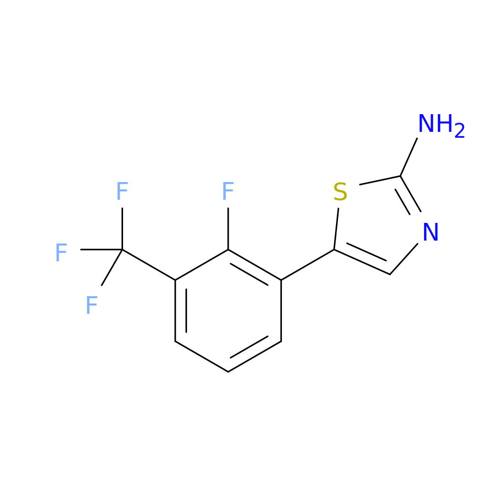 5-(2-Fluoro-3-(trifluoromethyl)phenyl)thiazol-2-amine