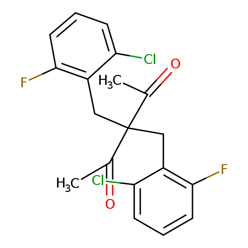3,3-bis[(2-chloro-6-fluorophenyl)methyl]pentane-2,4-dione