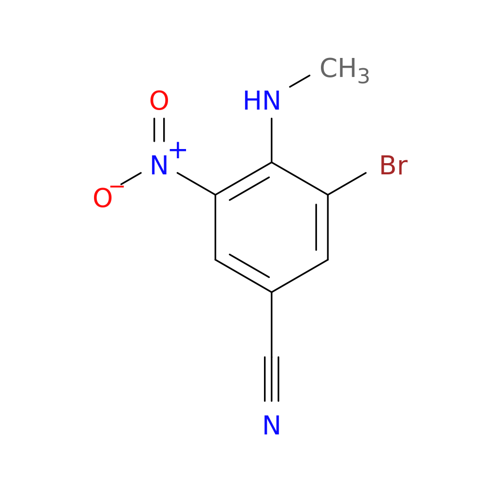 3-Bromo-4-(methylamino)-5-nitrobenzonitrile